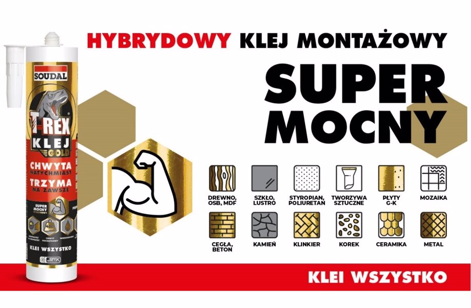 Klej montażowy do zastosowań zewnętrznych