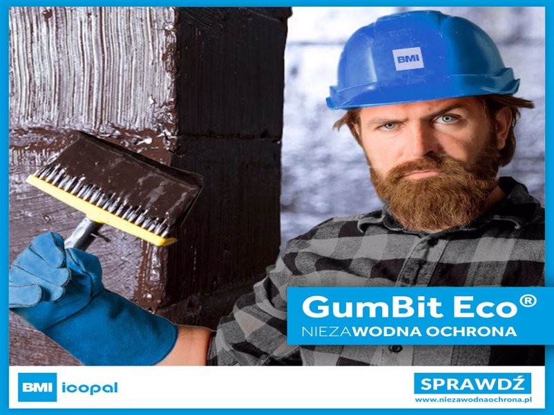 GumBit Eco – NOWOŚĆ na rynku hydroizolacji fundamentów i dachów
